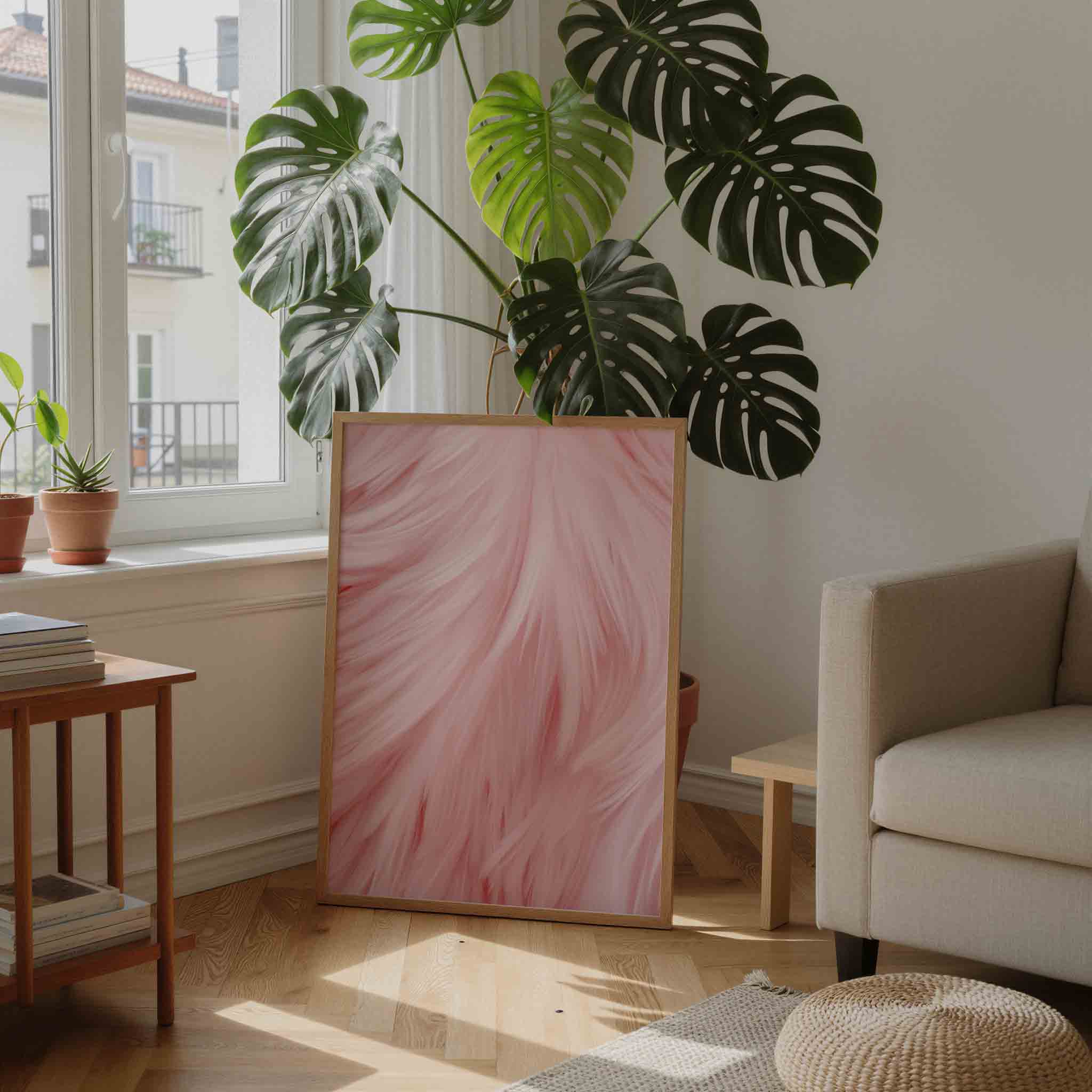 Roze veren Poster