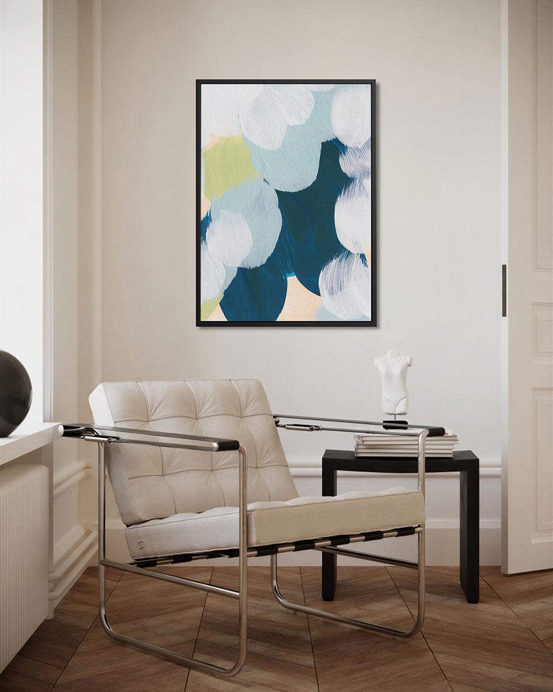 Vloeiende kleurencompositie Kunstwerk