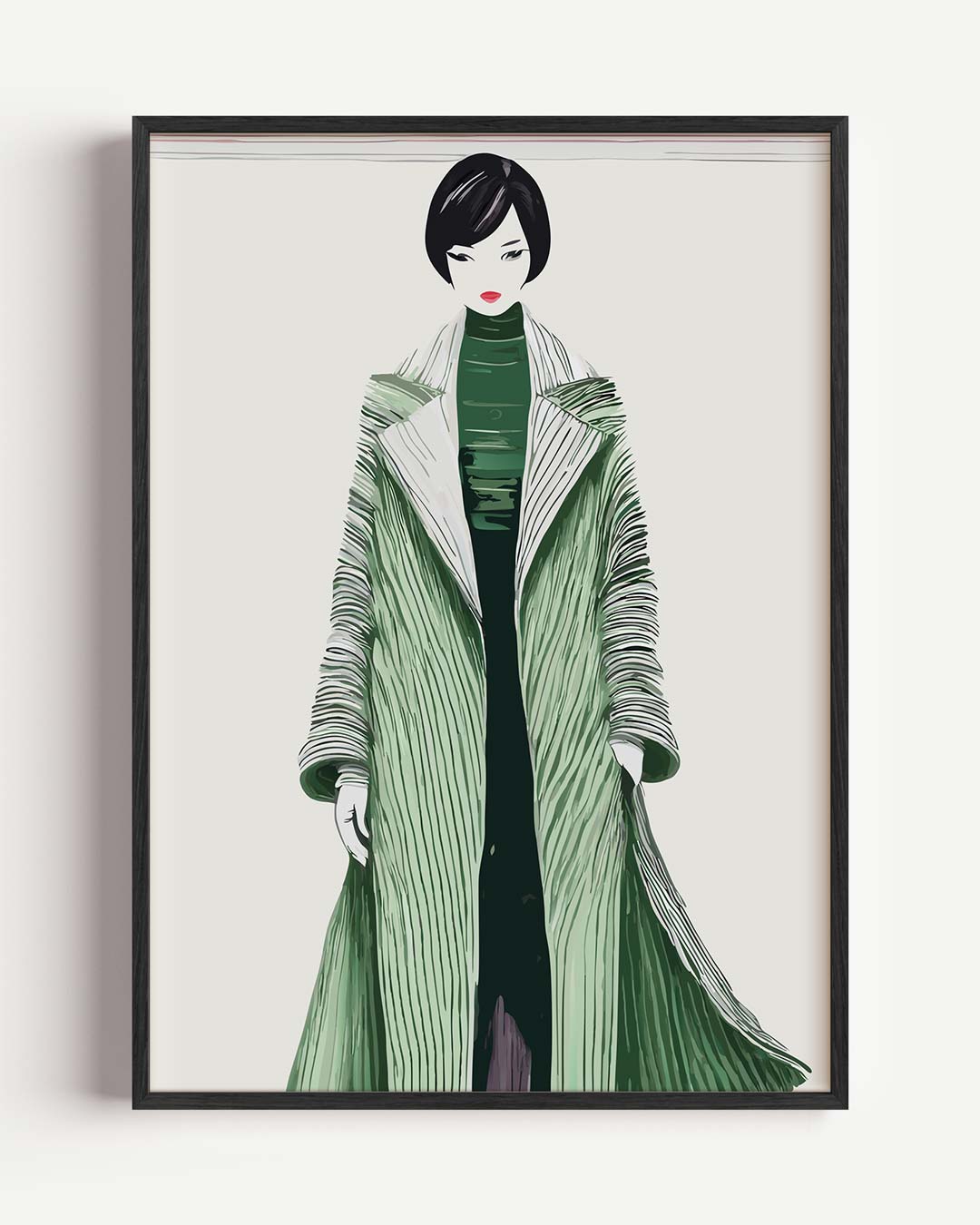 Stijlvolle Mode-Illustratie Poster-WallArtistic