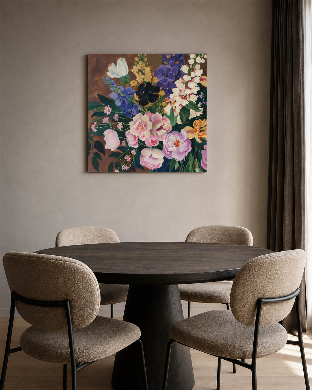 Bloemrijke compositie Kunstwerk