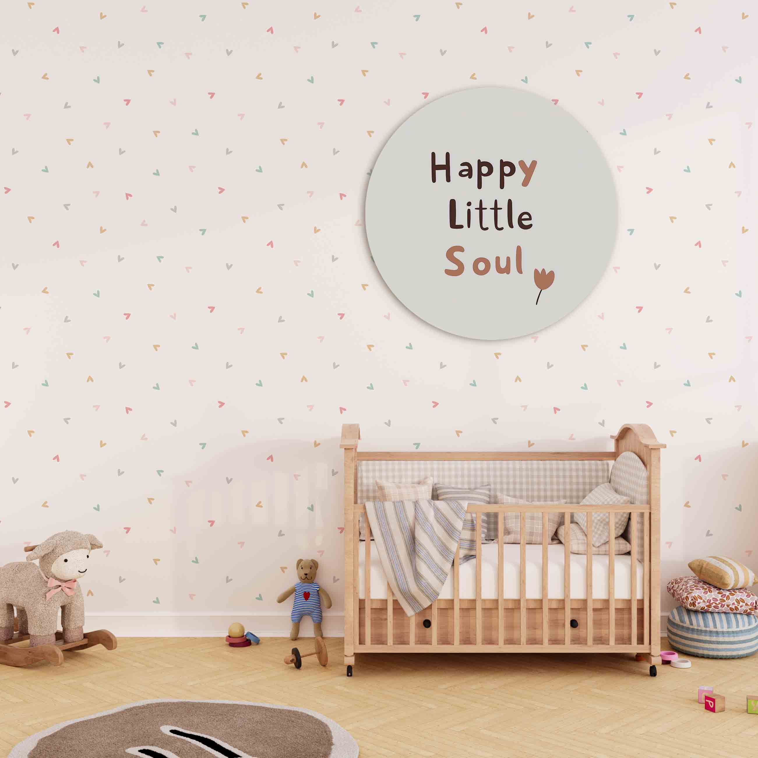 Happy little soul Muurcirkel