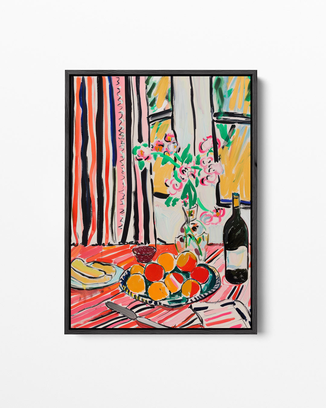 Kleurrijke tafelsetting Kunstwerk