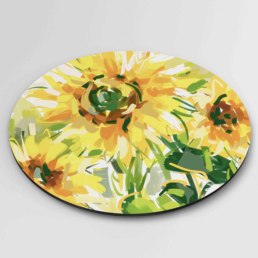 Zonnebloemen Muurcirkel