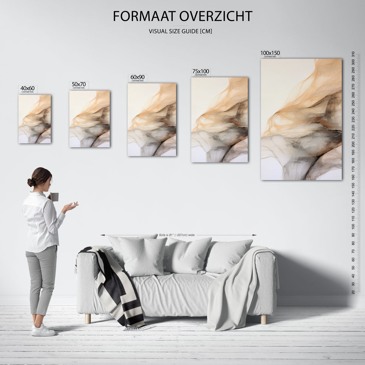 Organische lijnen Kunstwerk