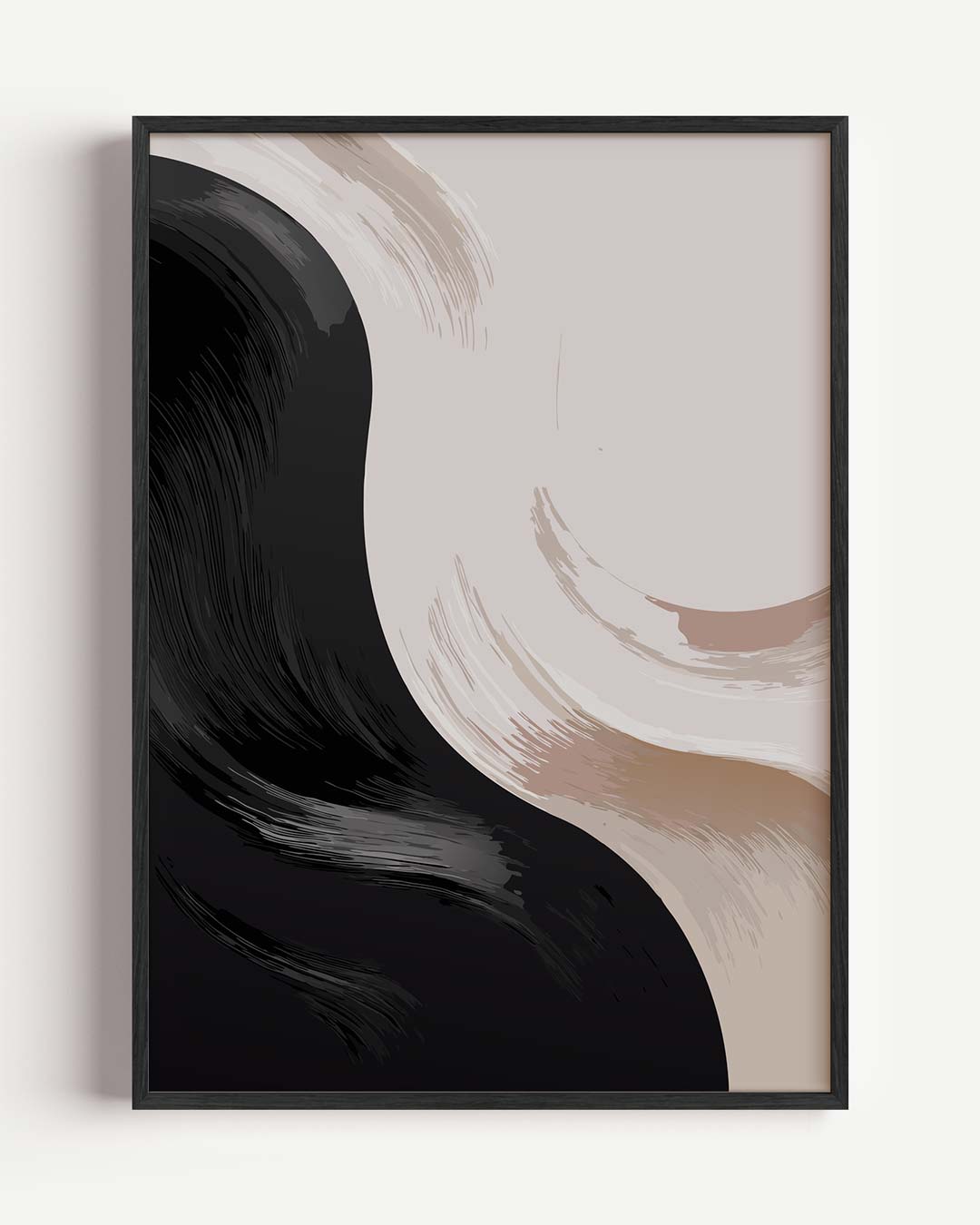 Moderne Yin-Yang Krachtposter-WallArtistic