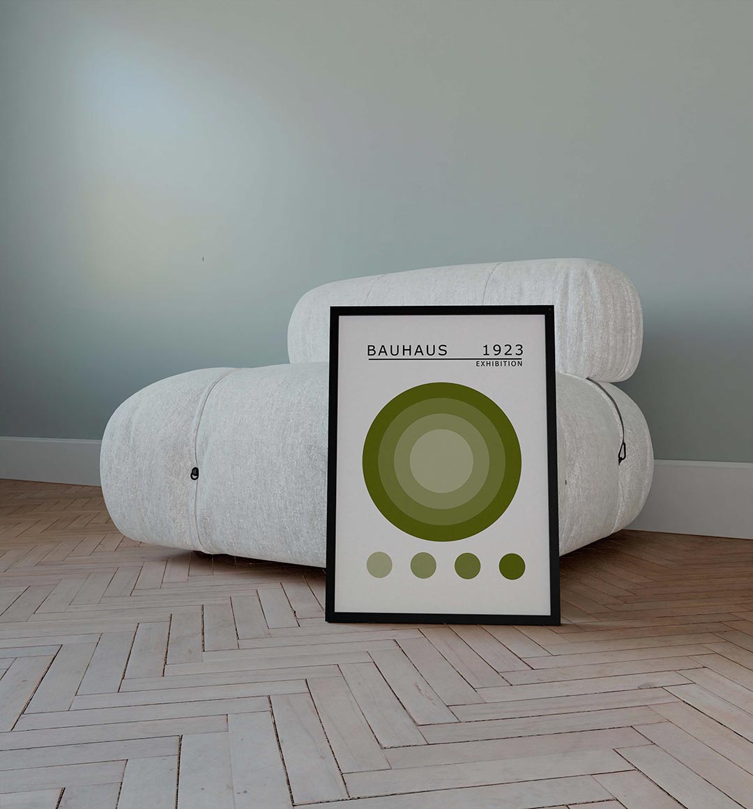 Cirkelritme groen Poster