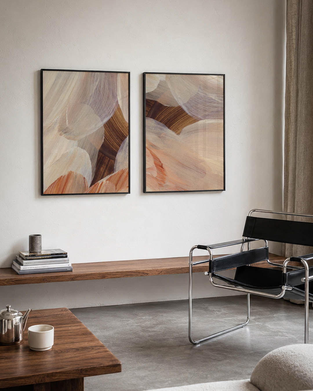 Zachte kleurvlakken Posterset