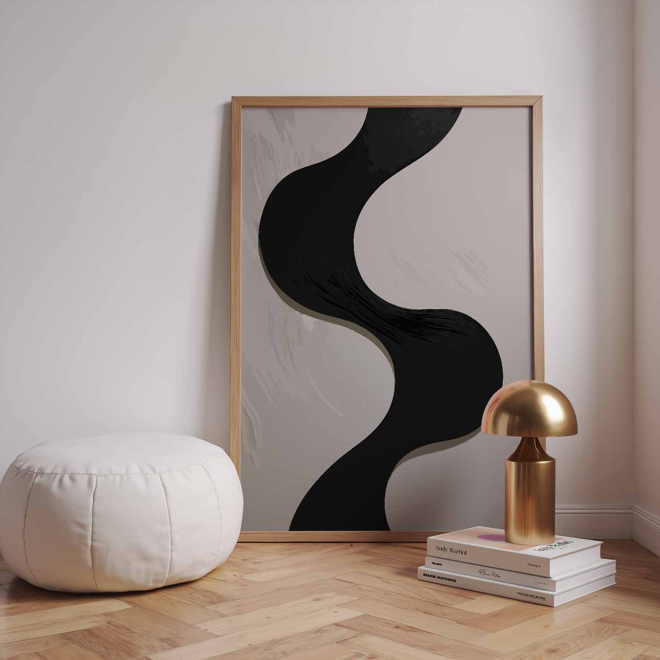 Modern Vloeiend Abstract Poster-WallArtistic