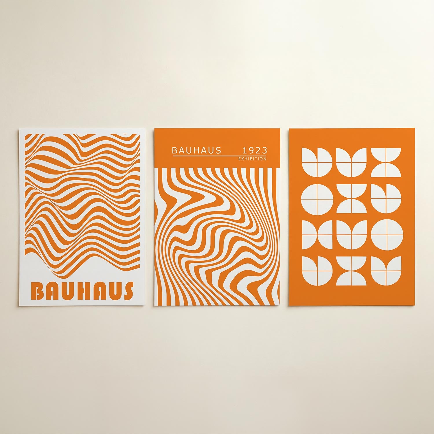 Golvend lijnenspel Posterset
