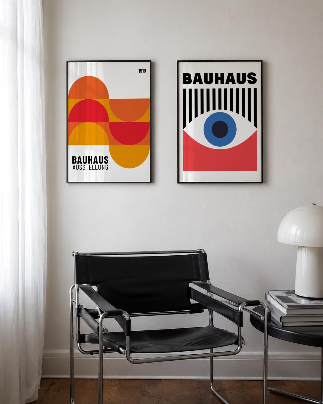 Kleurrijke halve cirkels Posterset