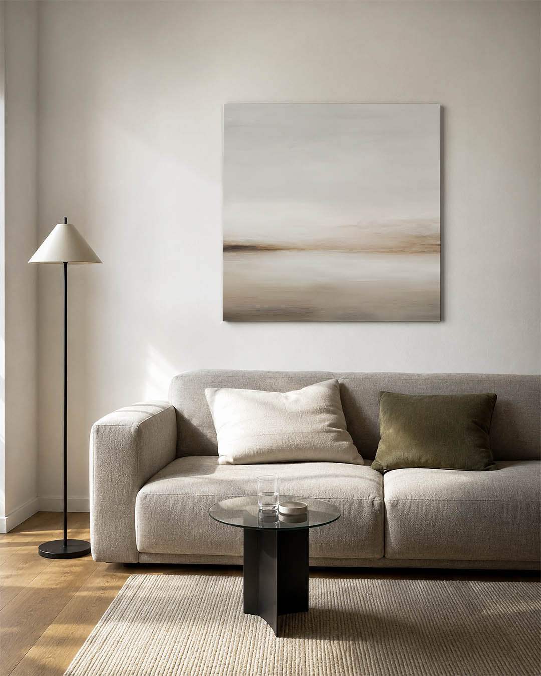 Zachte landschapstinten Kunstwerk