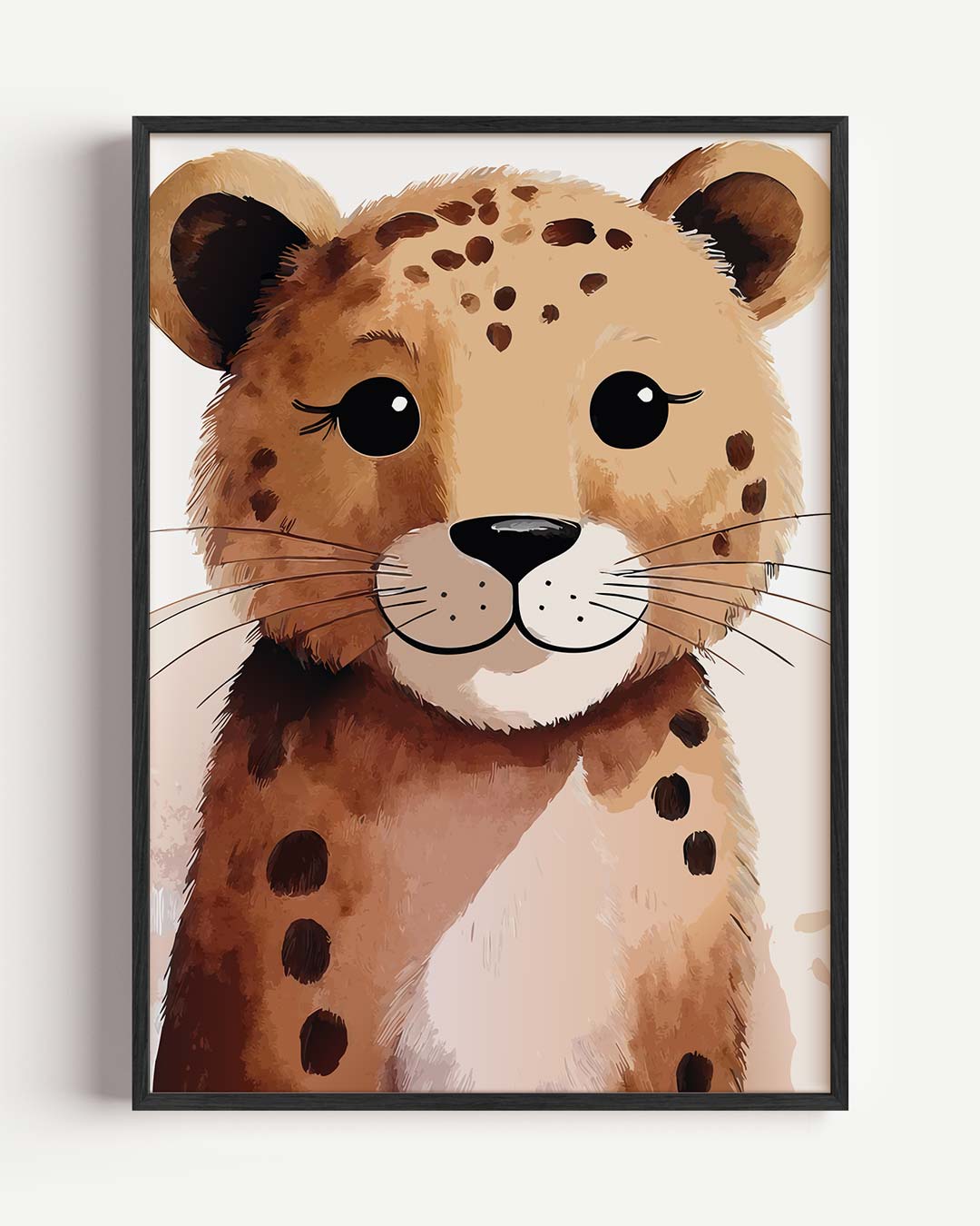 Schattige Baby Luipaard Poster-WallArtistic