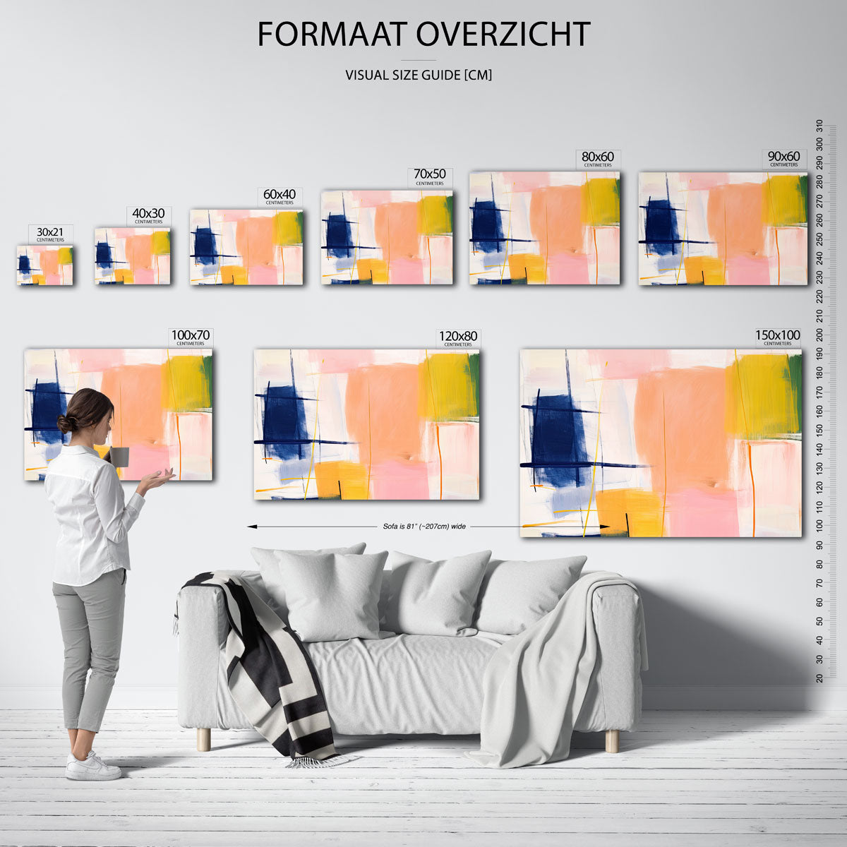 Abstracte vormen Poster