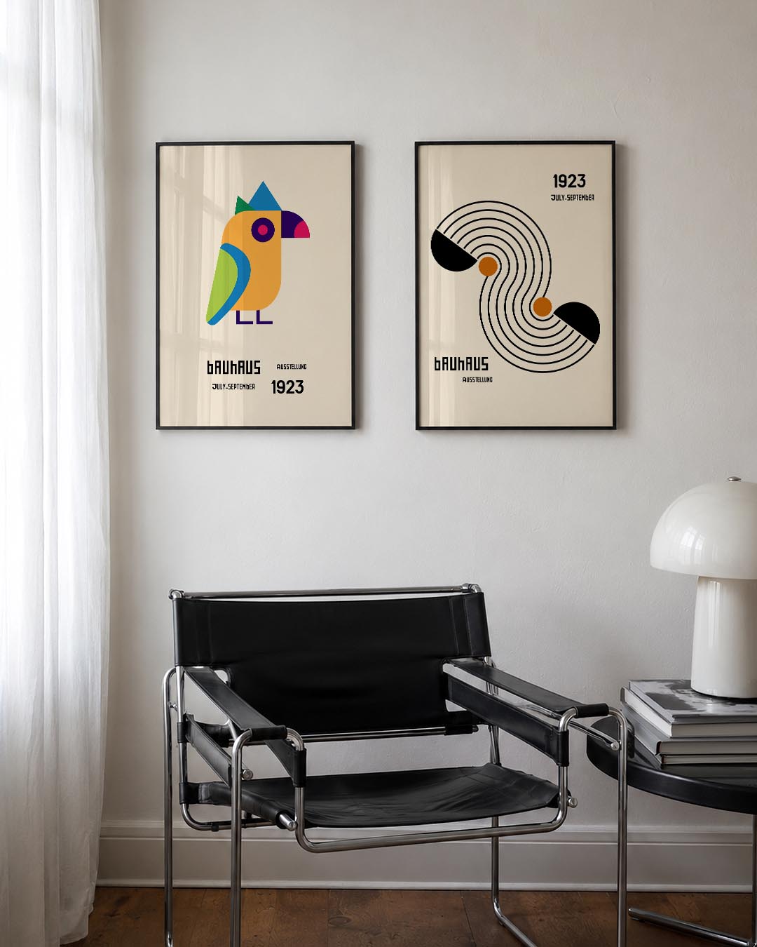 Vogelvormen en kleuren Posterset