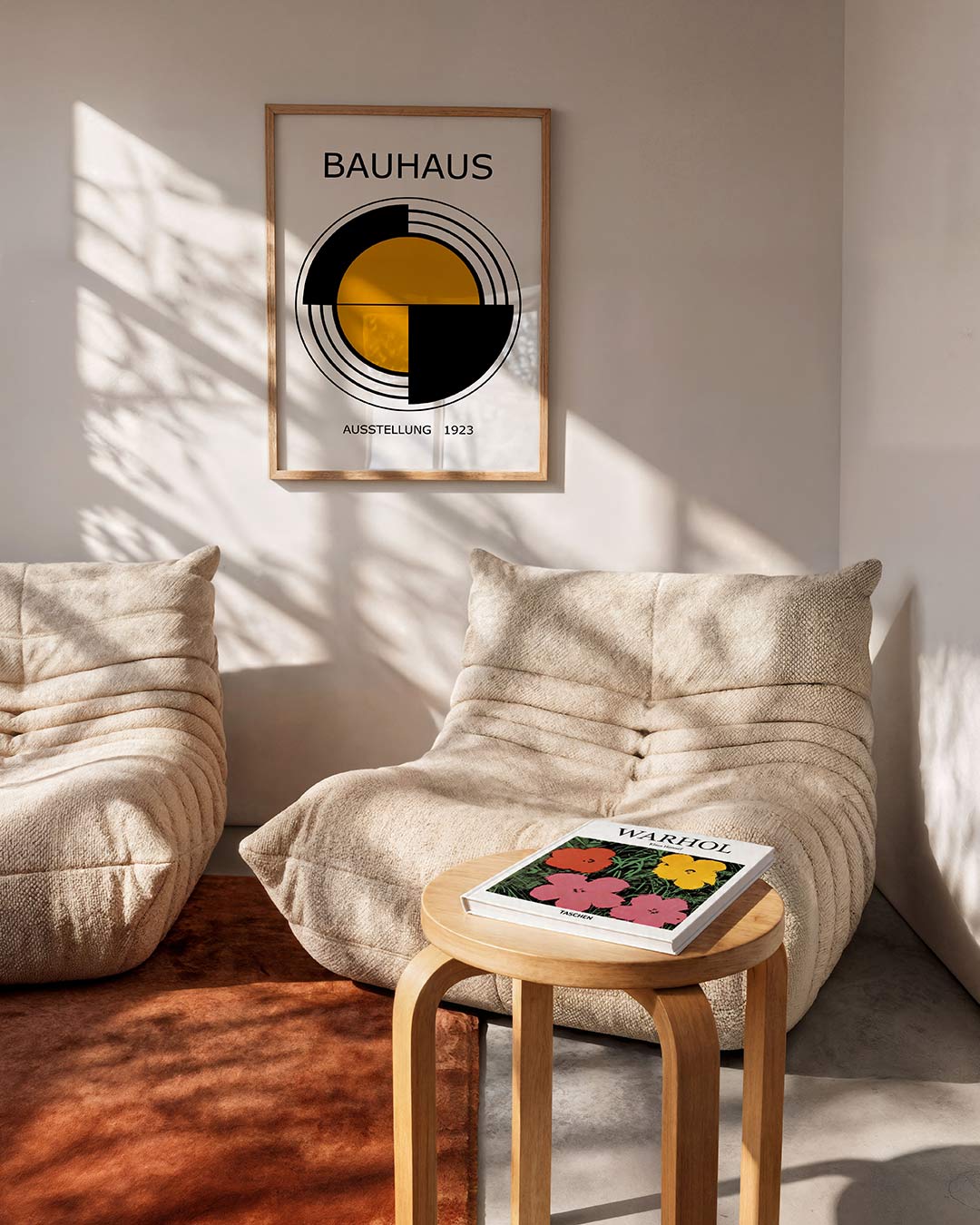 Cirkelstructuur en lijnen Poster