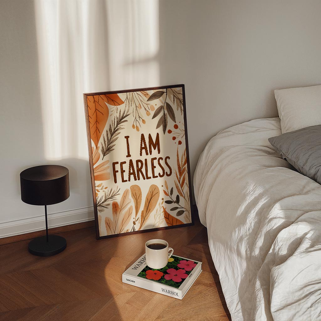 I Am Fearless Boho Poster-WallArtistic