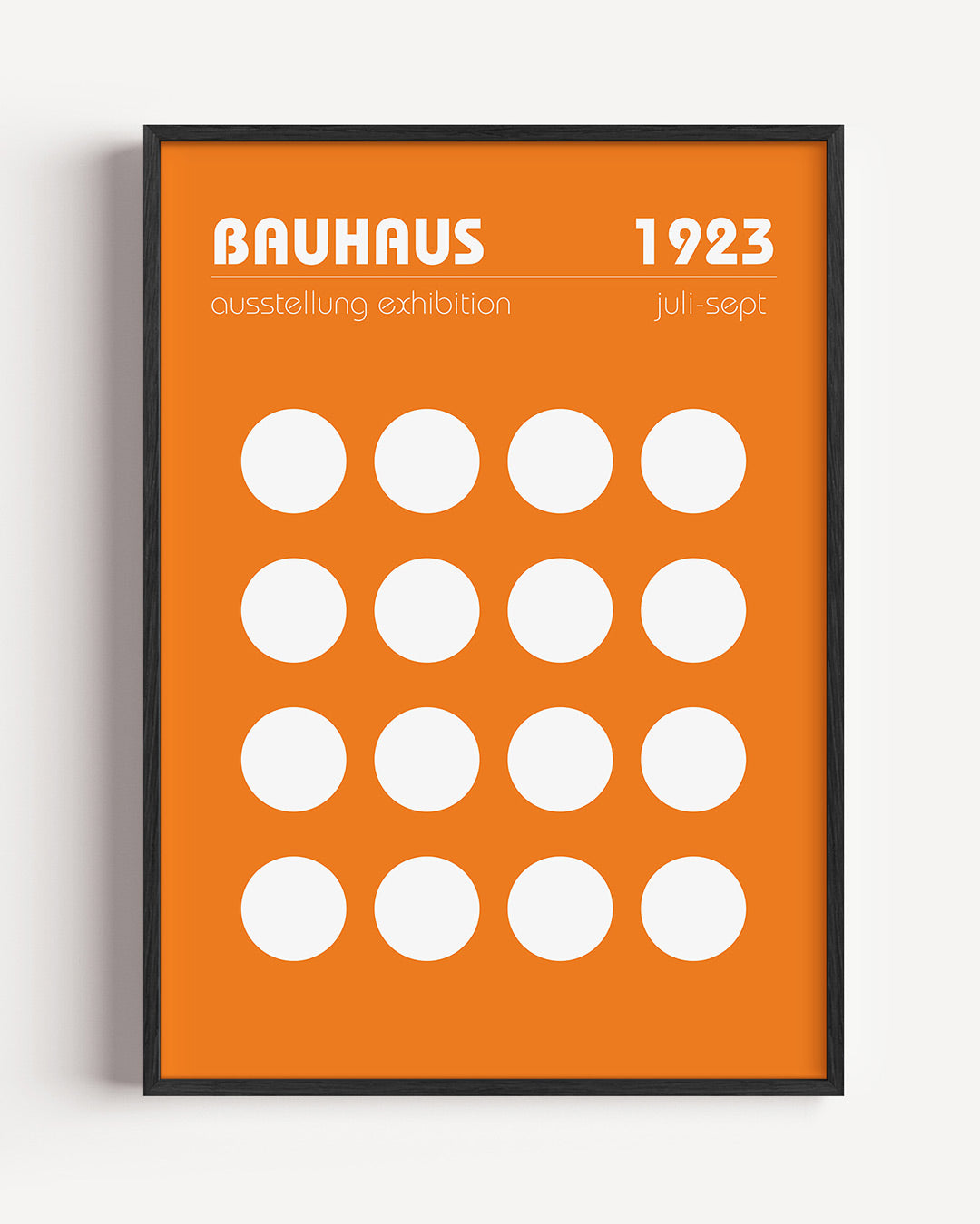 Cirkelpatroon en typografie Poster