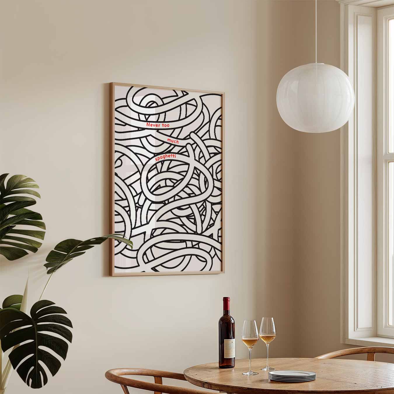 Spaghetti Vibes Poster-WallArtistic