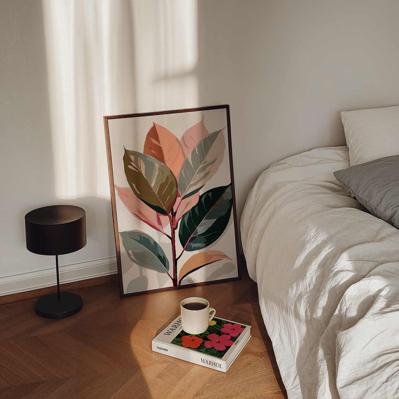 Botanische Kunstposter met Bladeren Poster-WallArtistic