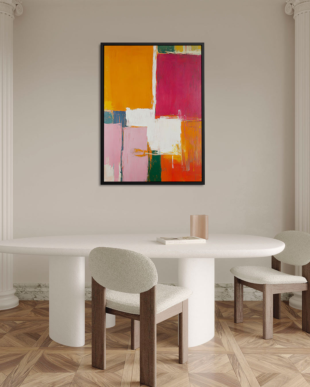 Kleurrijke vlakken Kunstwerk
