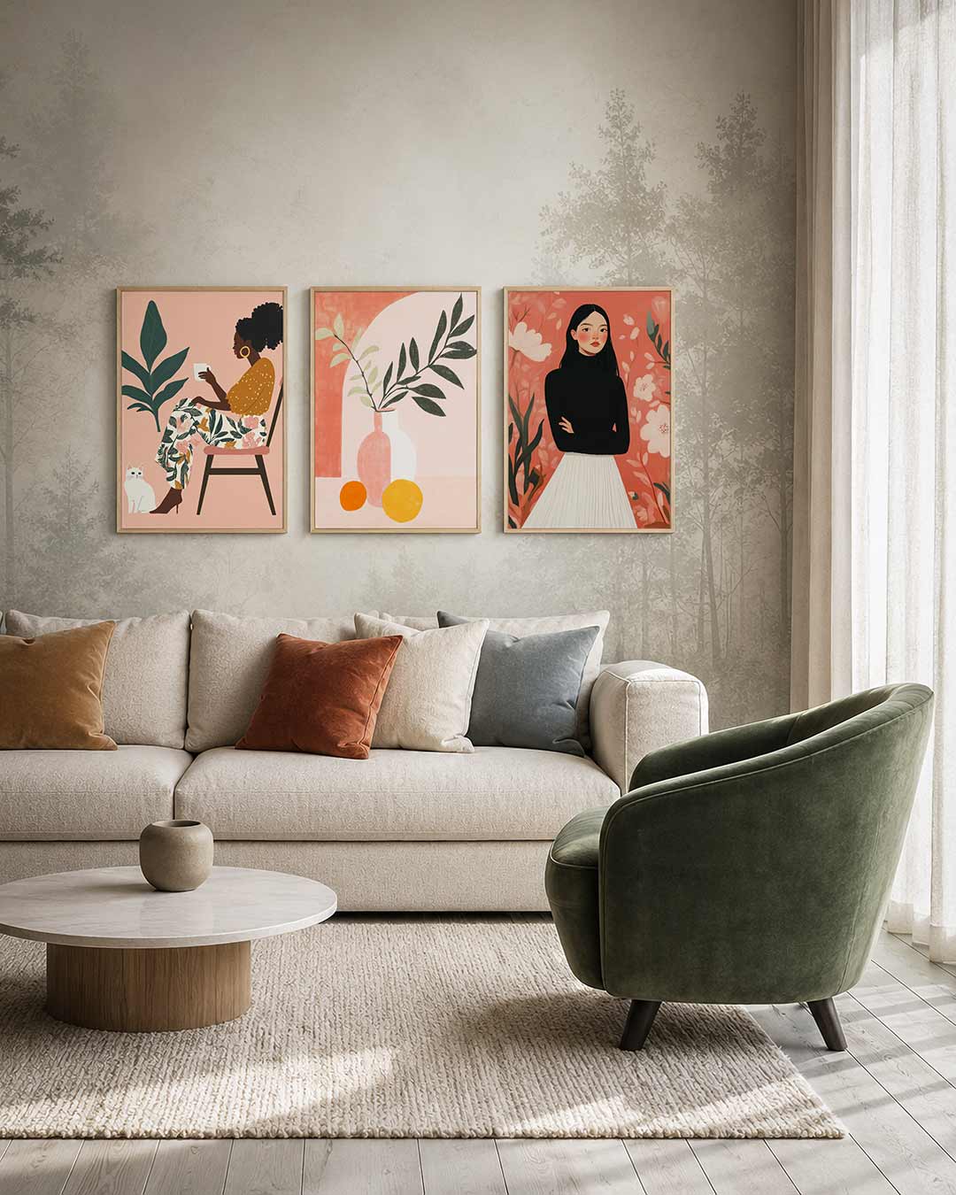 Kleurrijke rust Posterset