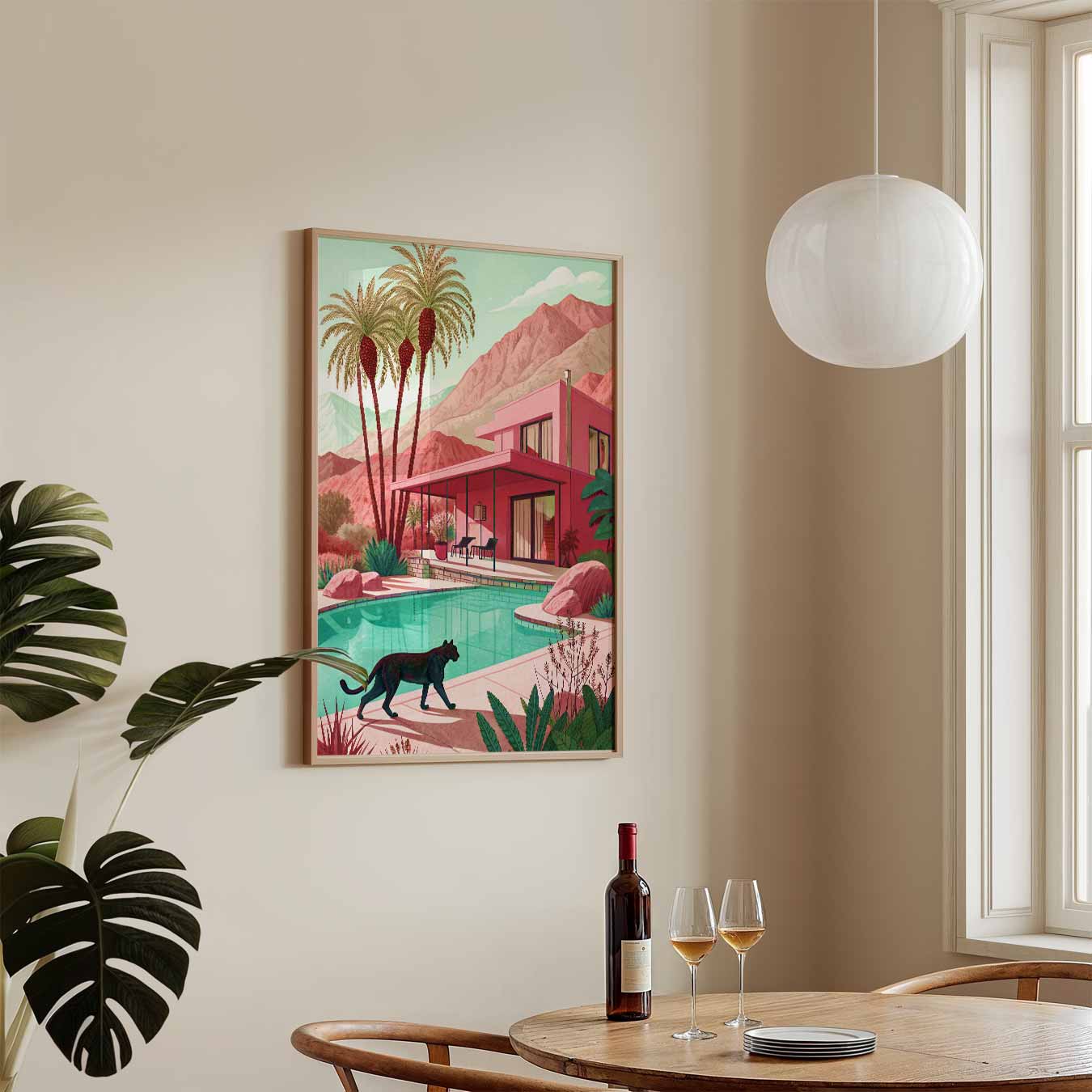 Tropisch Droomlandschap Poster-WallArtistic