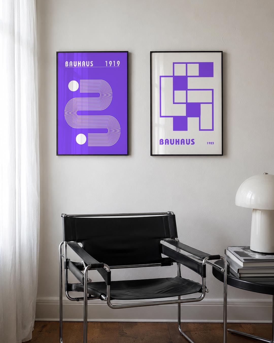 Lijnen en cirkel Posterset