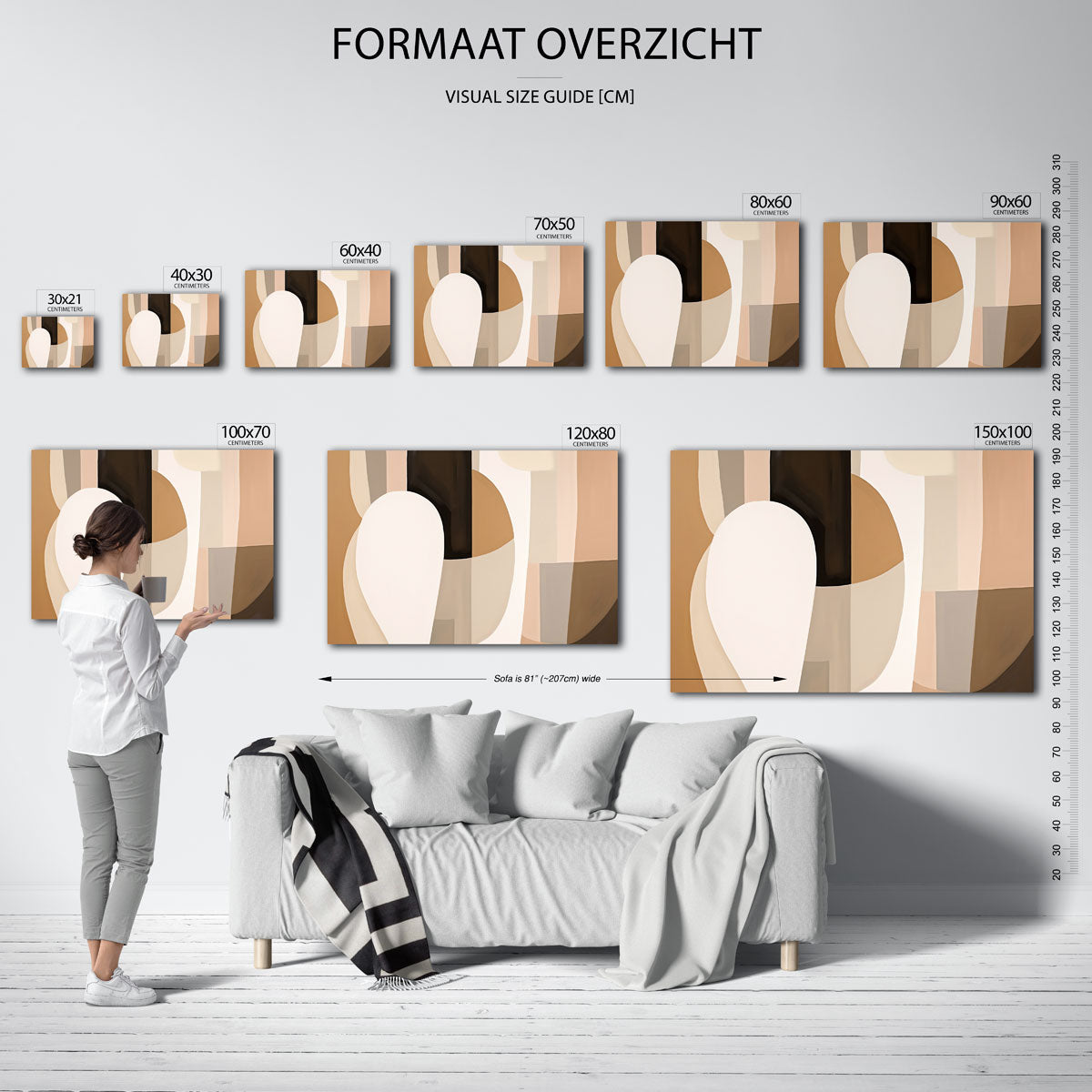 Abstracte vormen Poster