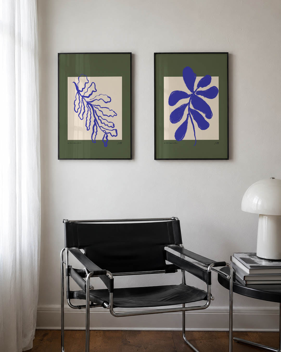 Organische lijnen Posterset