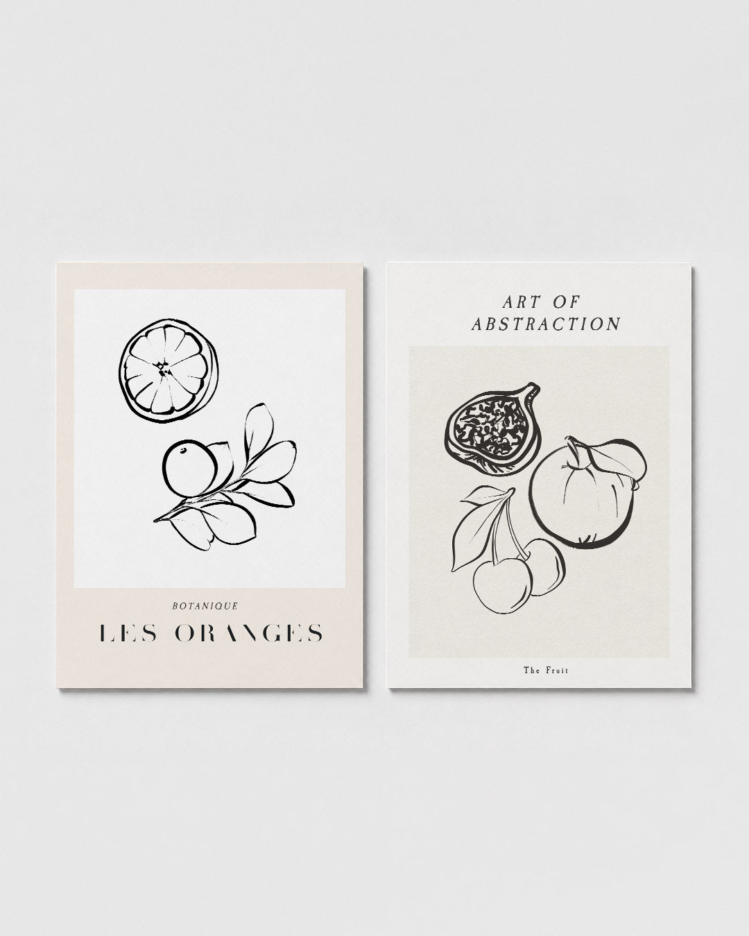 Fruitige lijnen Posterset