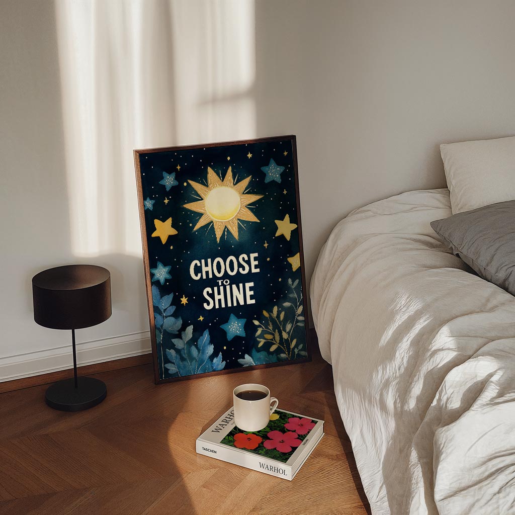Stralende Inspiratie Poster-WallArtistic