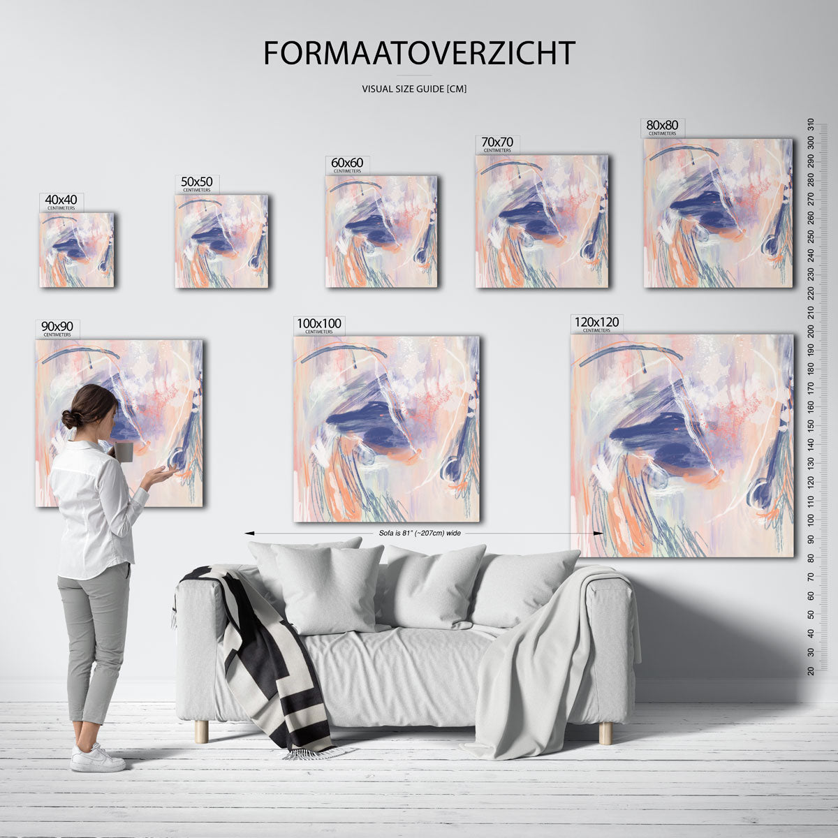 Abstracte vormen Poster