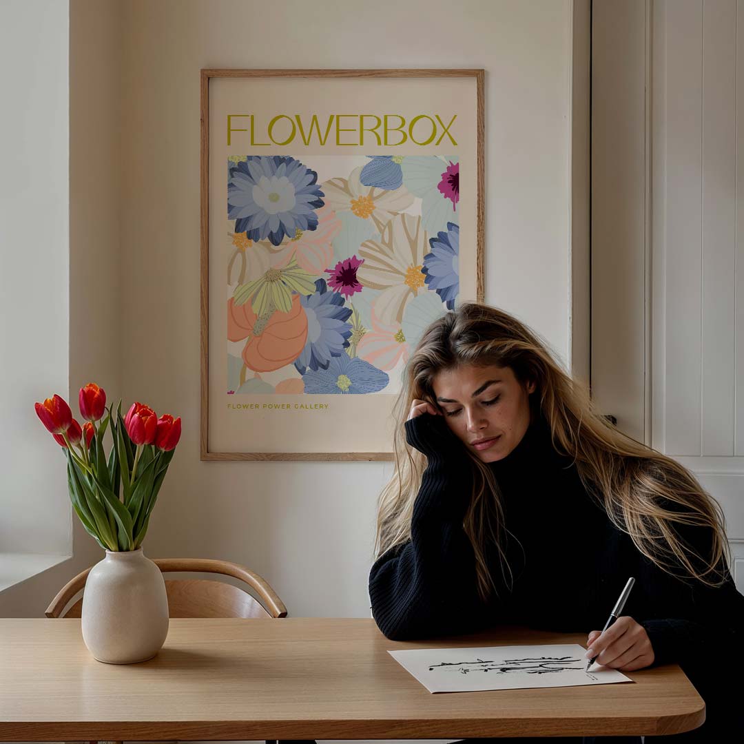 Bloemenpracht in London Poster-WallArtistic