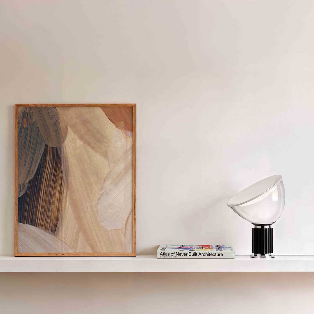 Abstracte penseelstreken Poster