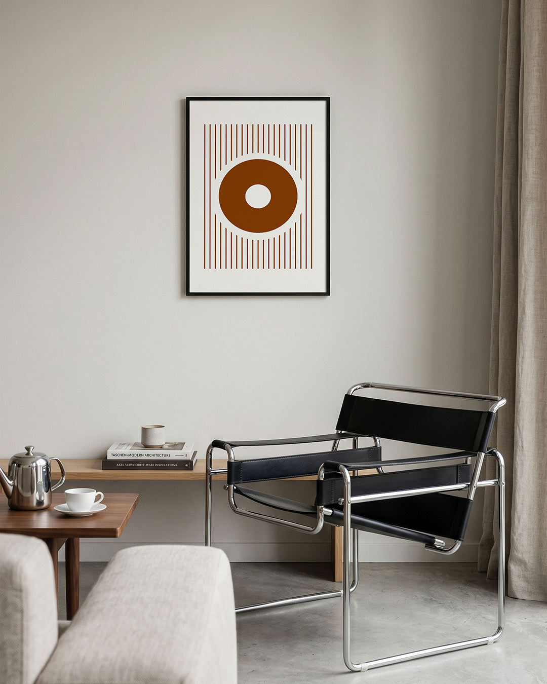 Cirkel en lijnen Poster