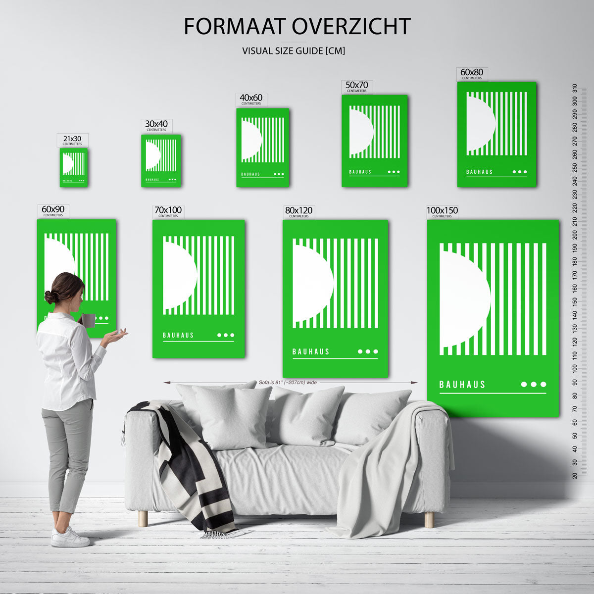 Lijnen en vlakkenspel Poster