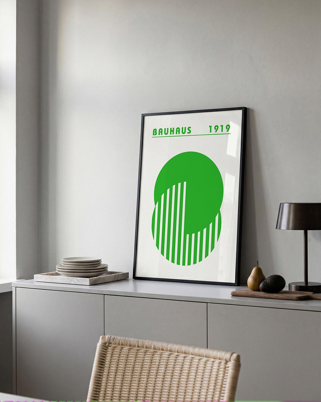 Groene cirkelstructuur Poster