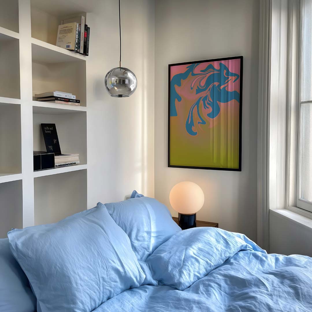 Vloeiende Kleurenpracht Poster-WallArtistic