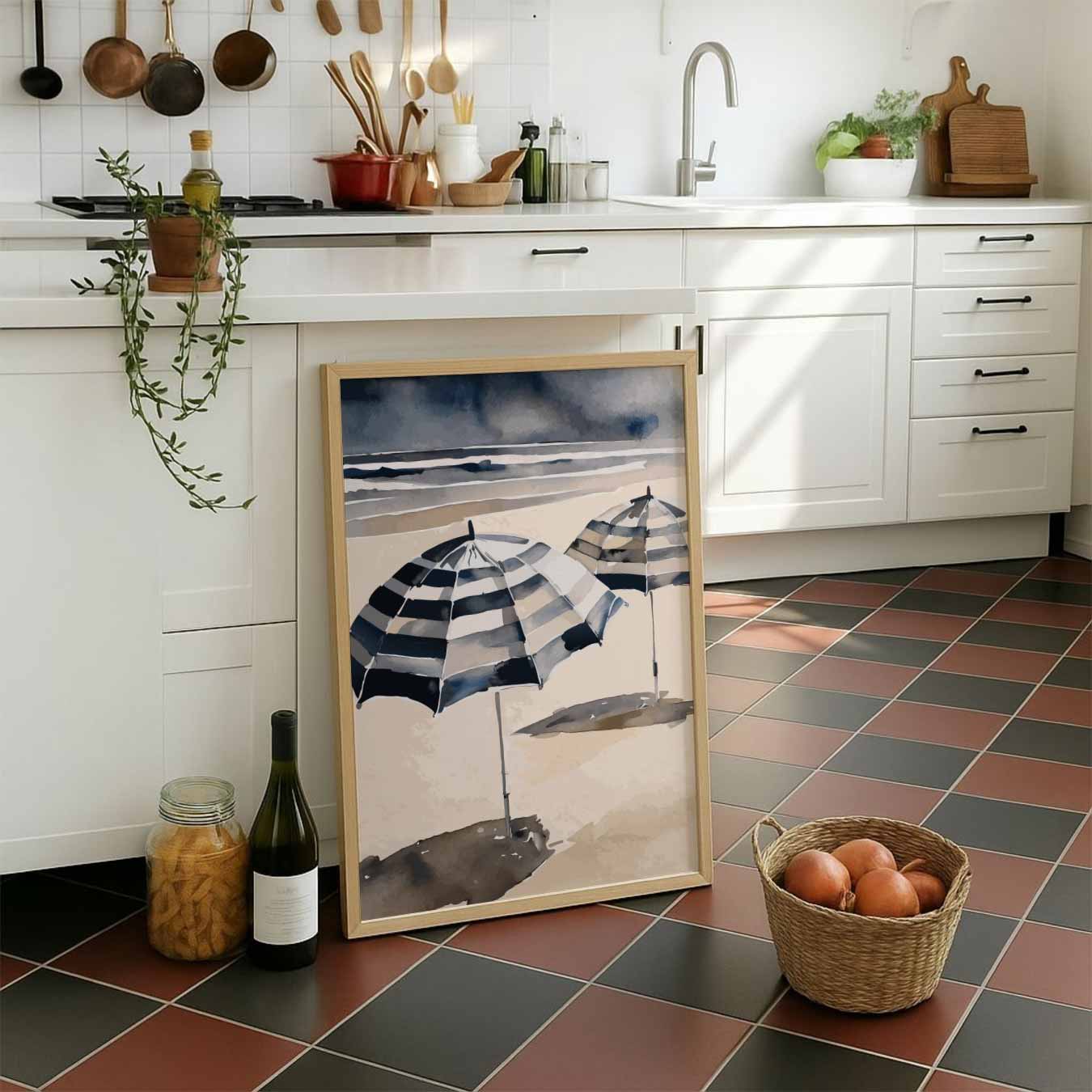 Strandparasol Droom Poster-WallArtistic