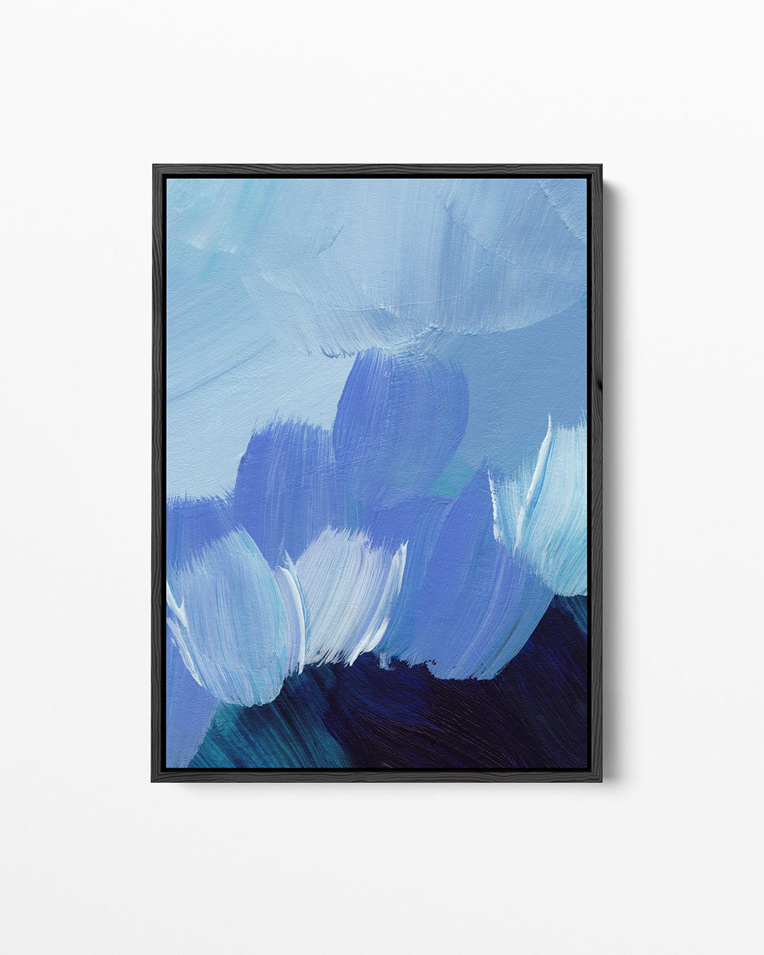 Dynamische blauwtinten Kunstwerk