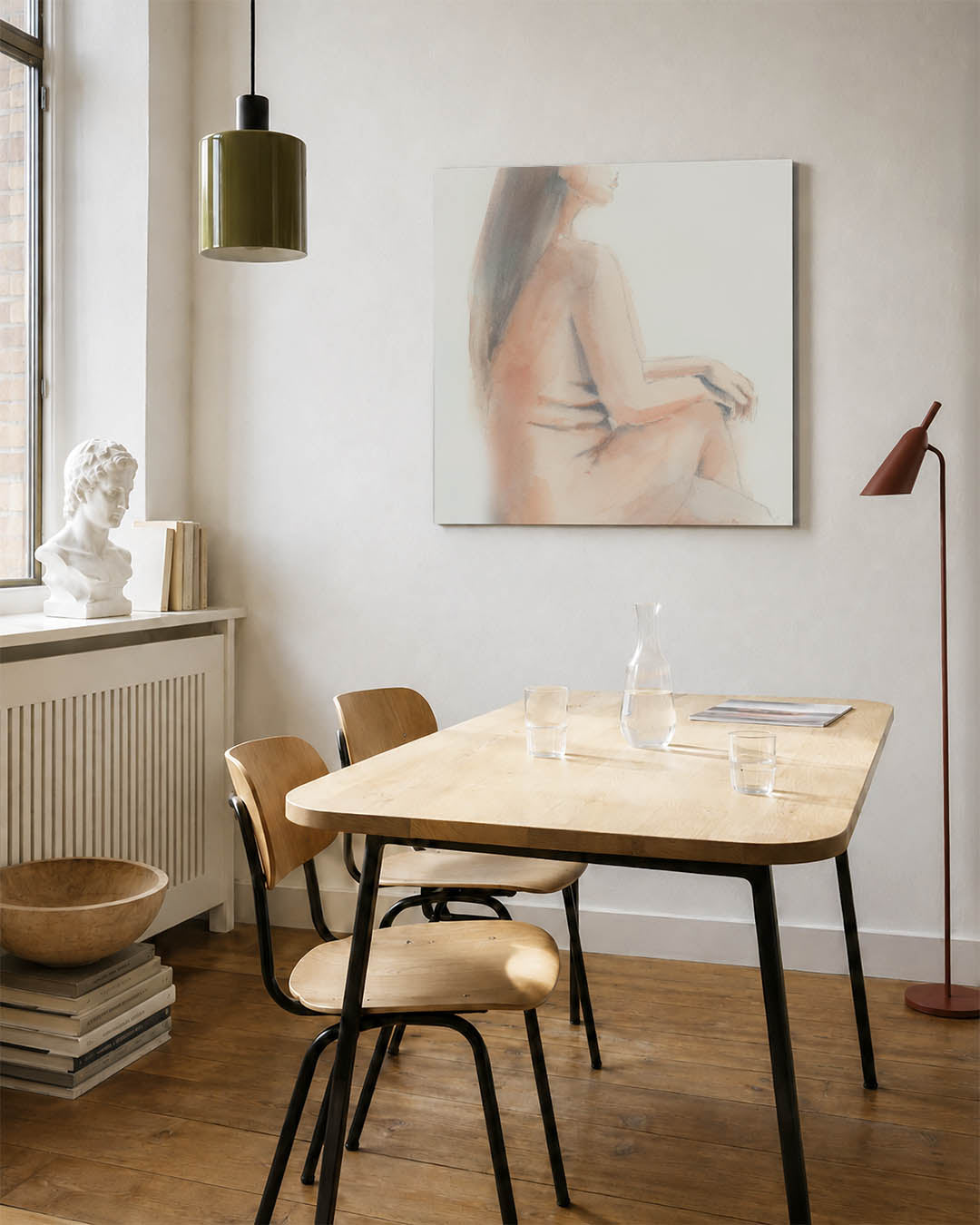 Zittende vrouw Kunstwerk