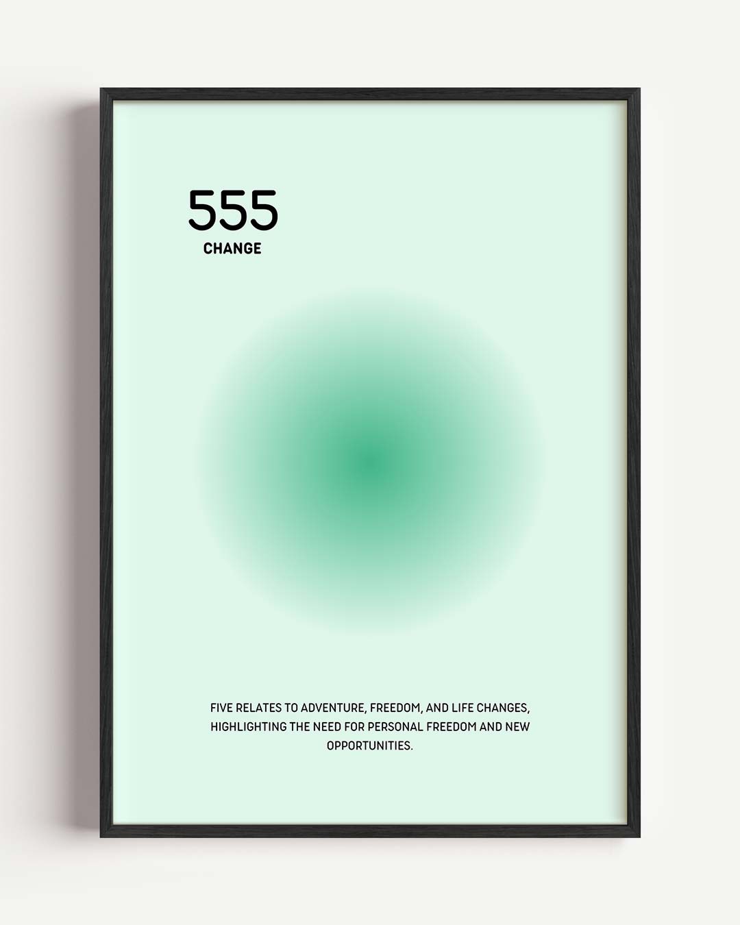 Inspirerende 555 Veranderingsposter-WallArtistic