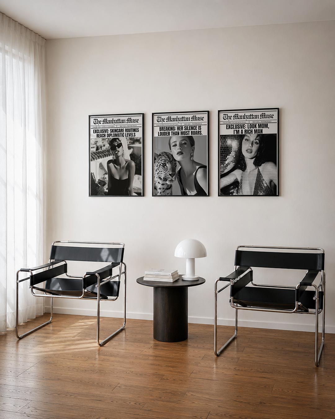Zwart wit allure Posterset