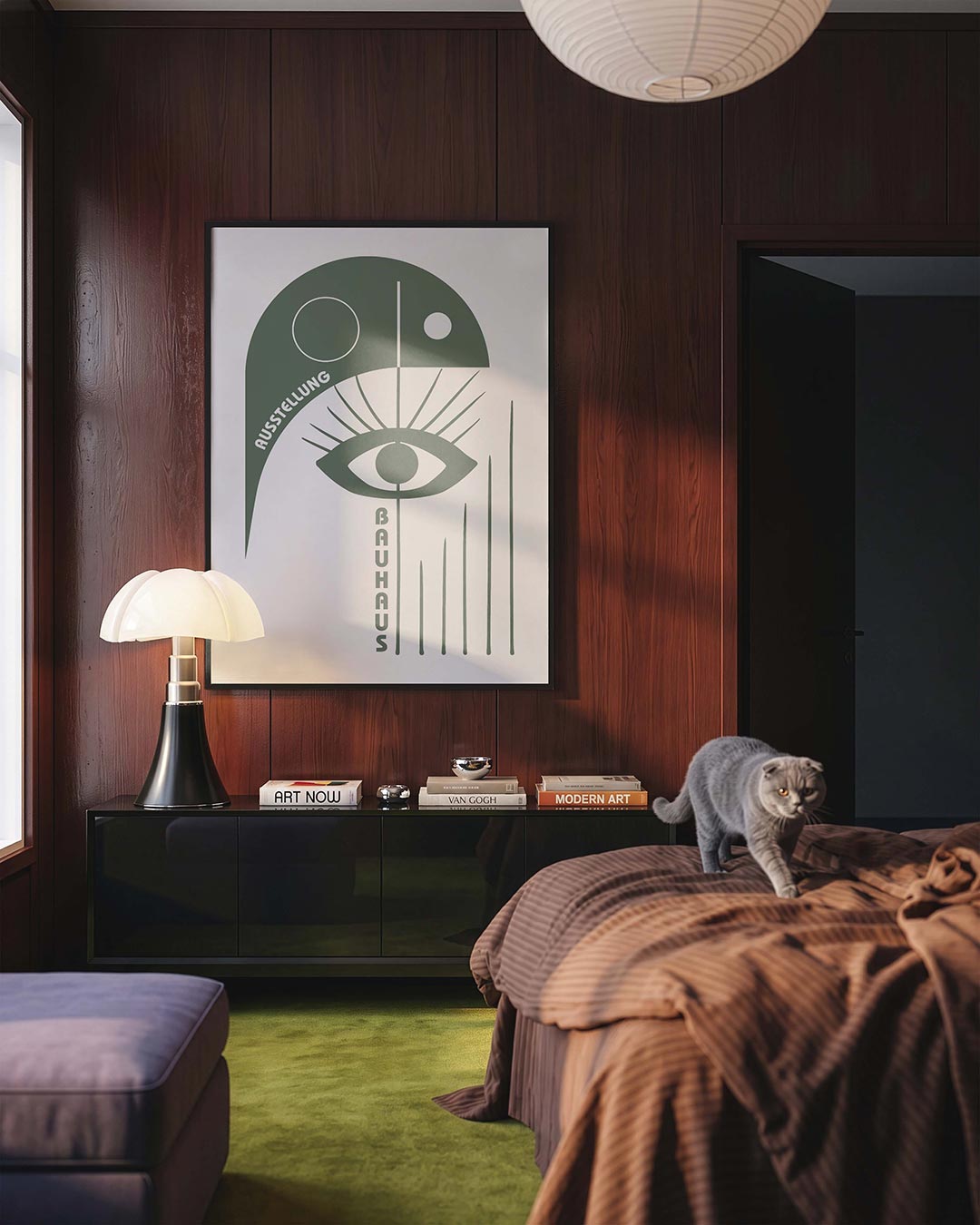 Oog en lijnen Poster