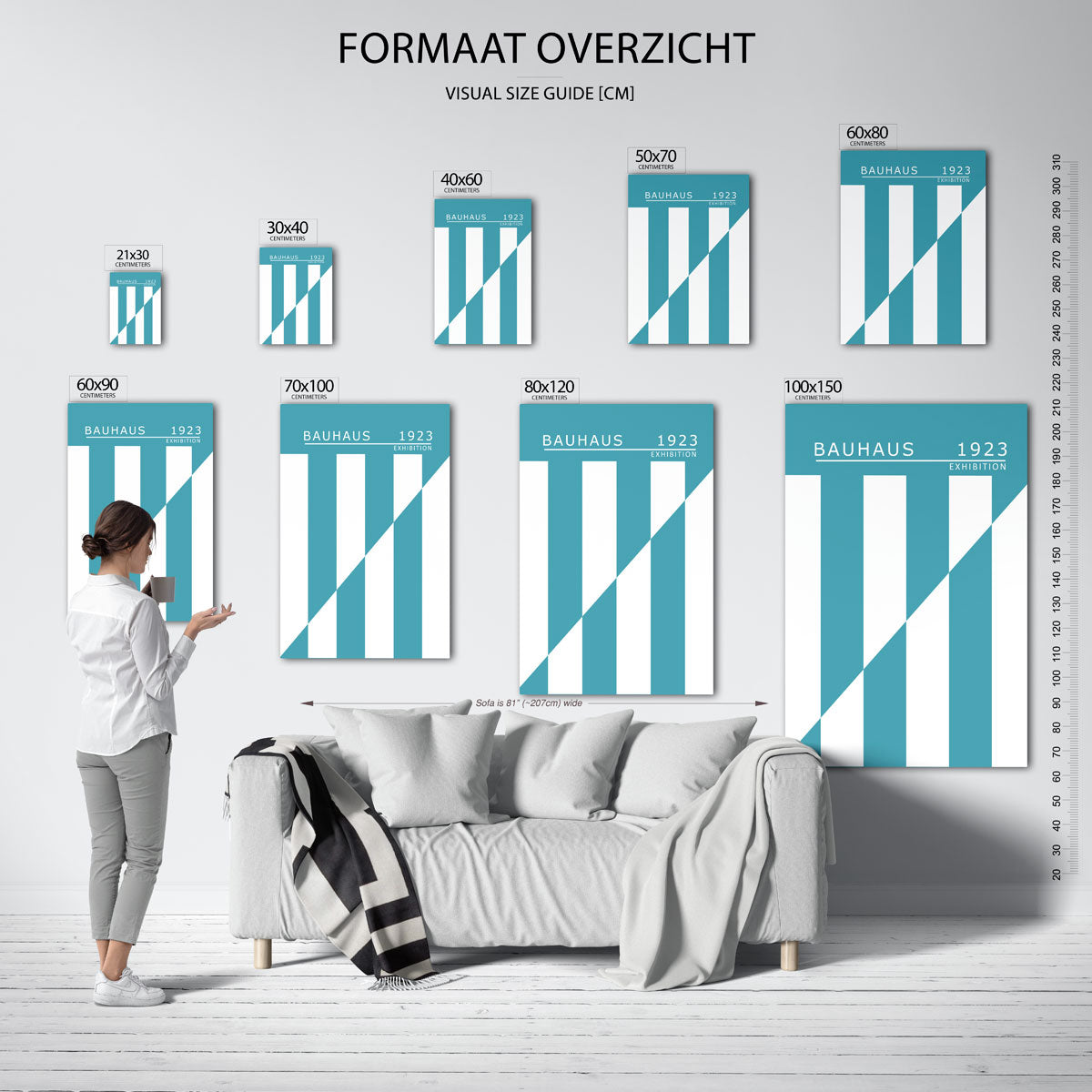 Lijnen en vlakken Poster