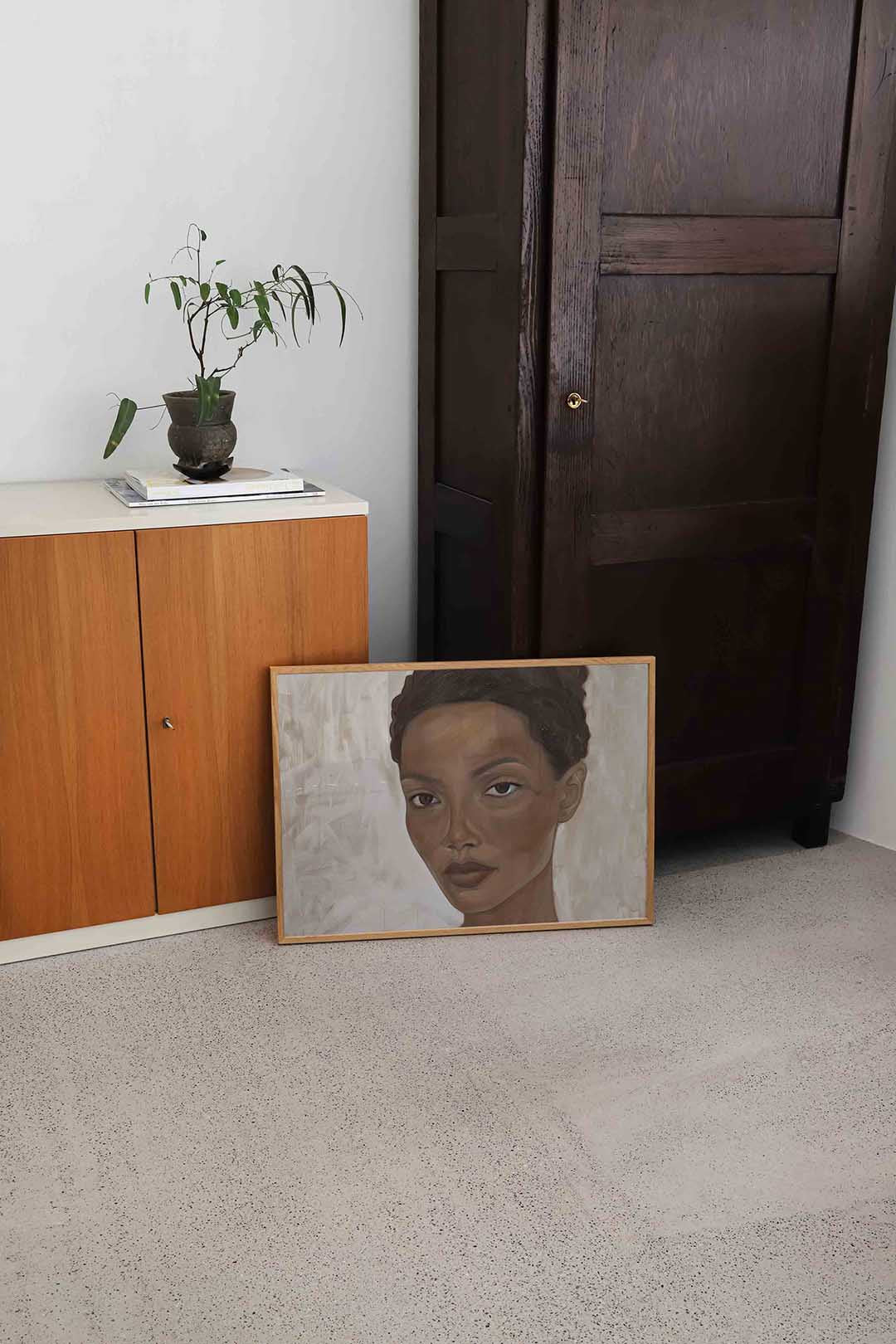 Portret van vrouw Poster