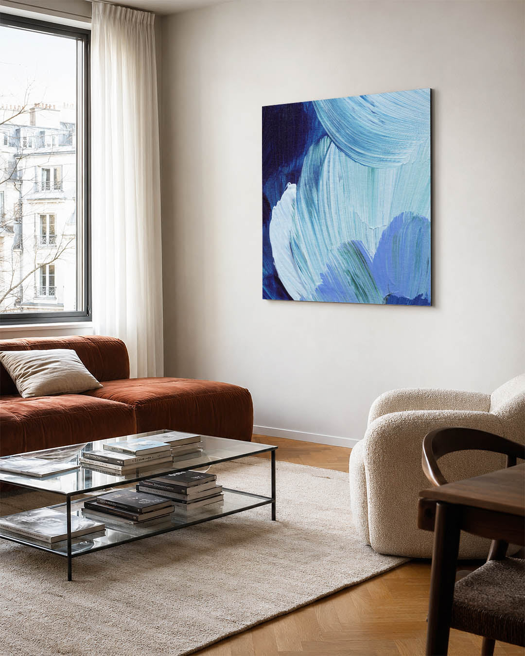 Dynamische kleurvlakken Kunstwerk