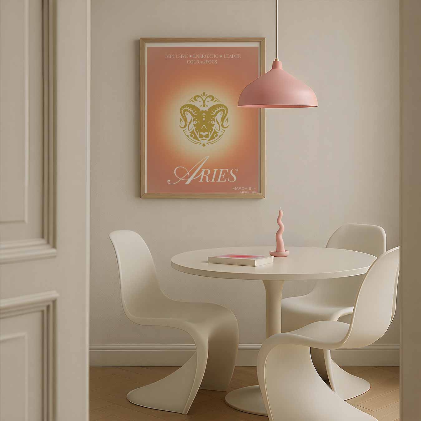 Vurige Ram Sterrenbeeld Poster-WallArtistic