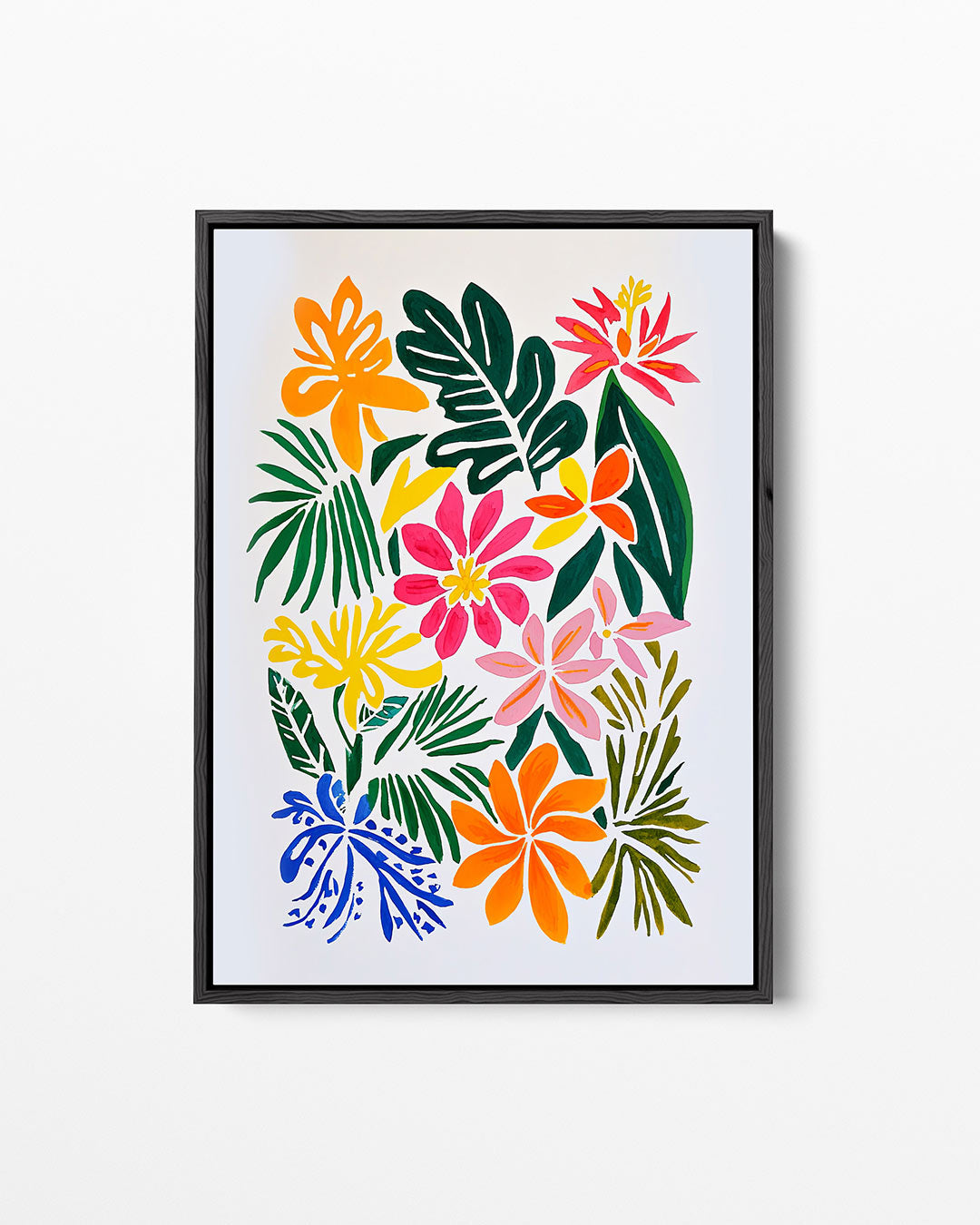 Kleurrijke bloemencompositie Kunstwerk