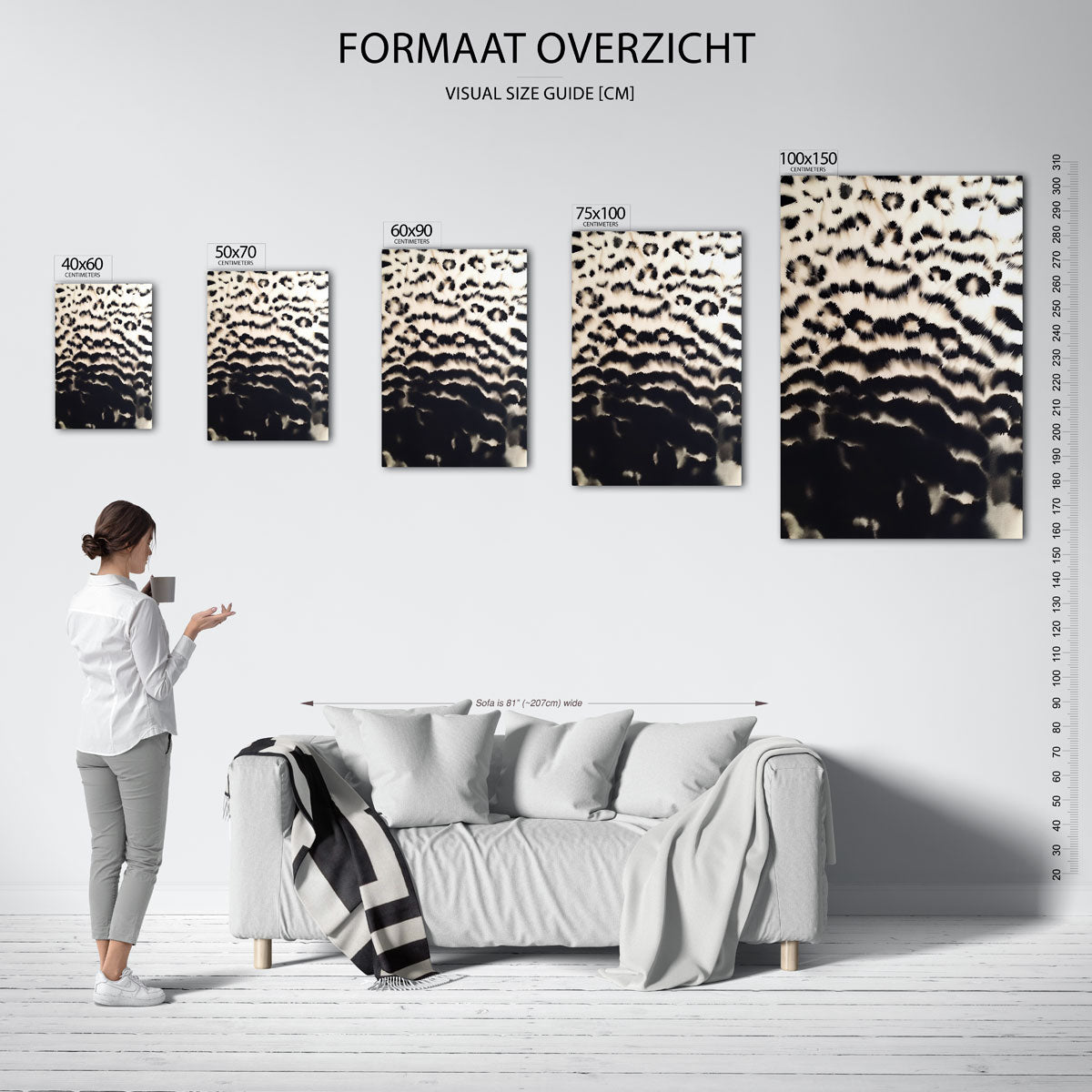 Organische patronen Kunstwerk